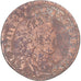 Monnaie, France, Louis XIV, Liard de France, 1656, Pont-de-l'Arche, TB, Cuivre