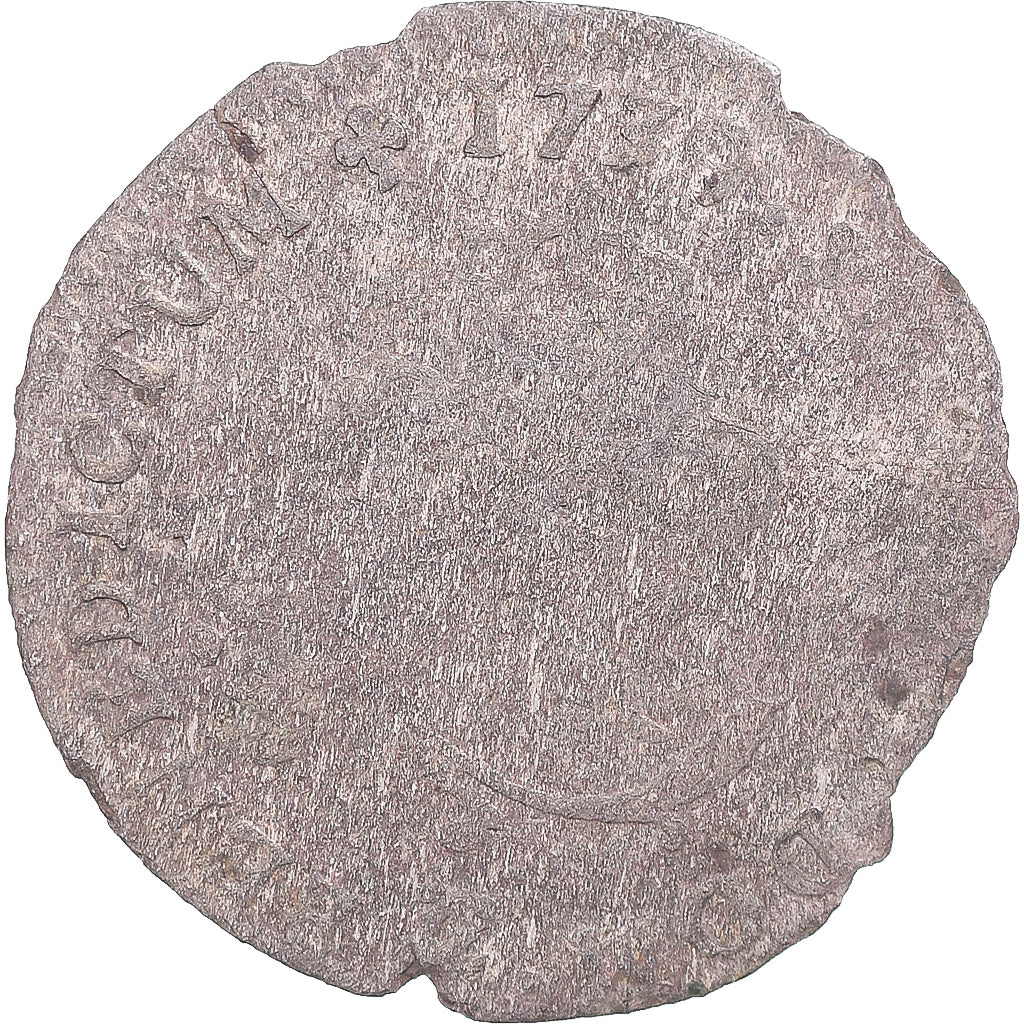 Monnaie, France, Louis XV, Double Sol, 1739, Besançon, B, Billon, Gadoury:281