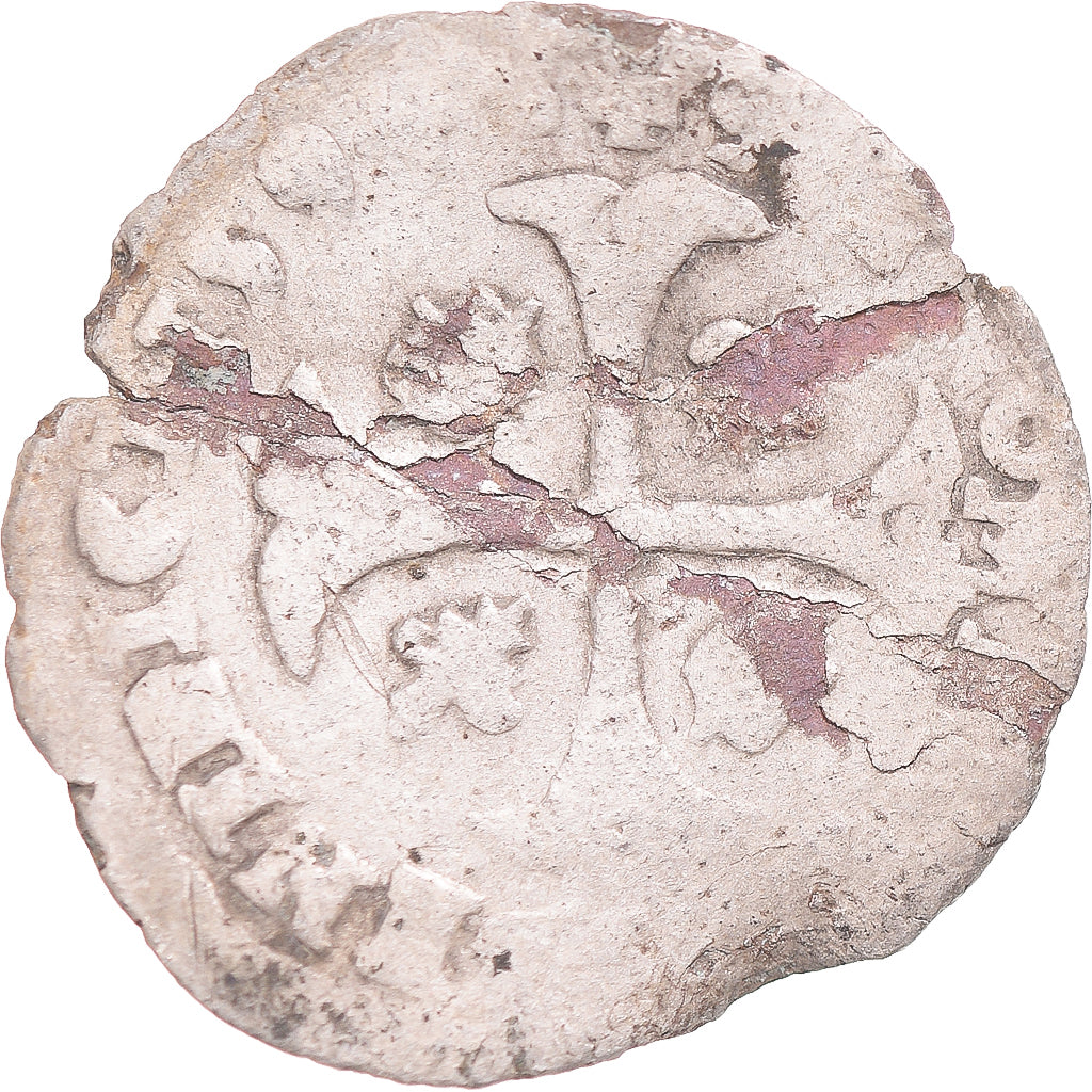 Moneda, Francia, Henri IV, Douzain aux deux H, 1594, Montpellier, BC, Vellón