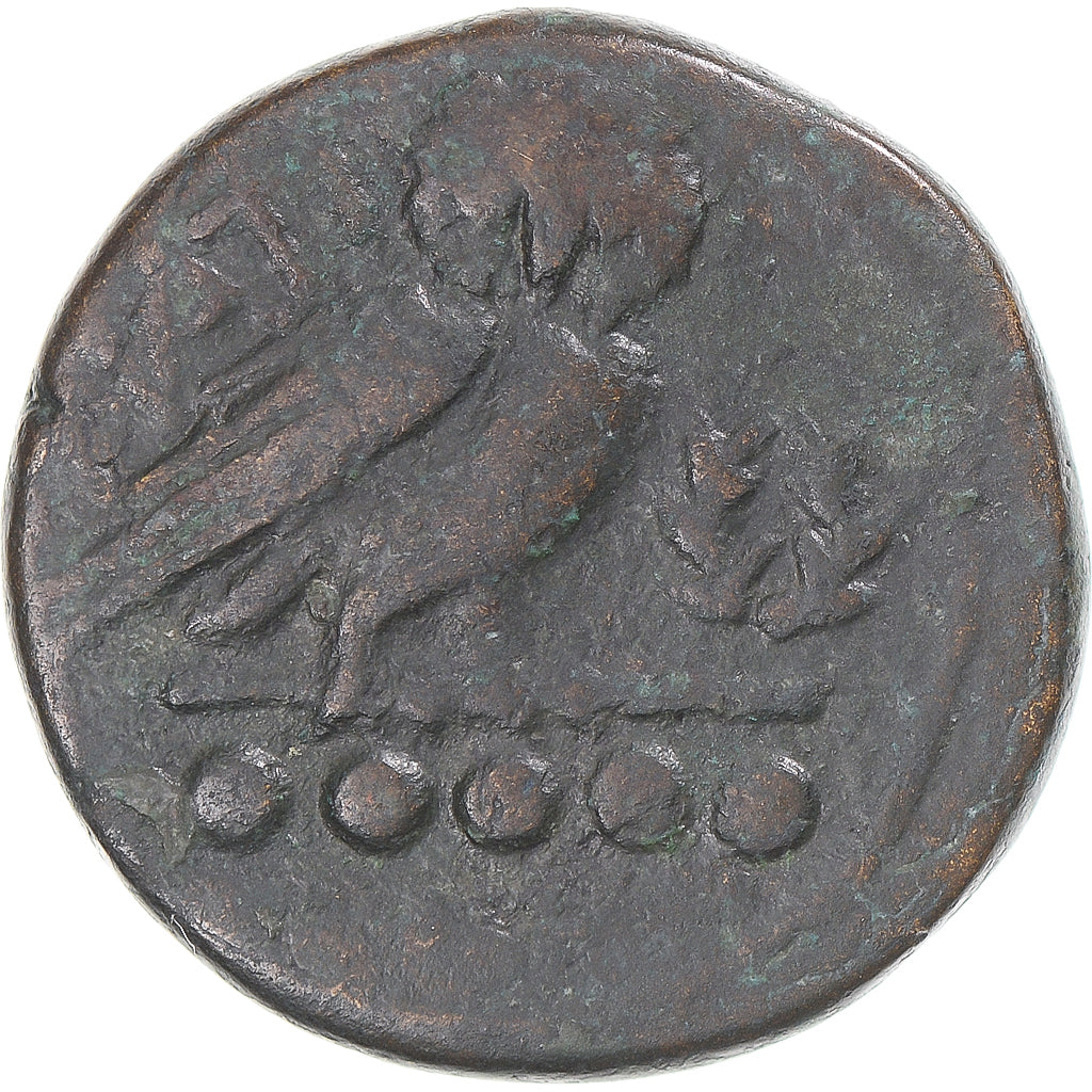 Moneda, Apulia, Quincunx, ca. 225-200 BC, Teate, BC+, Bronce, SNG-Cop:691