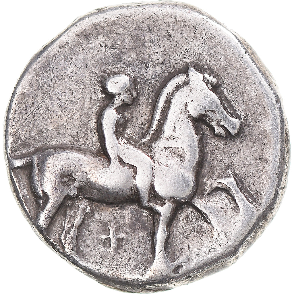 Coin, Calabria, Nomos, ca. 380-340 BC, Tarentum, VF(30-35), Silver
