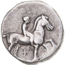 Coin, Calabria, Nomos, ca. 380-340 BC, Tarentum, VF(30-35), Silver