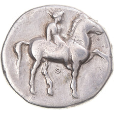 Coin, Calabria, Nomos, ca. 380-340 BC, Tarentum, VF(30-35), Silver