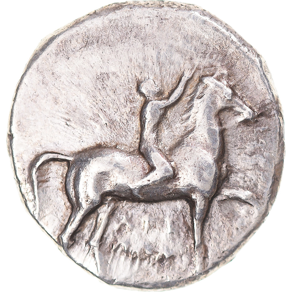 Coin, Calabria, Nomos, ca. 280 BC, Tarentum, EF(40-45), Silver, HN Italy:957