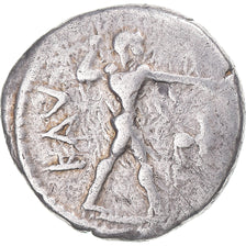 Moneda, Bruttium, Drachm, ca. 475-425 BC, Kaulonia, BC+, Plata, HN Italy:2047