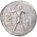 Moeda, Bruttium, Drachm, ca. 475-425 BC, Kaulonia, VF(30-35), Prata, HN