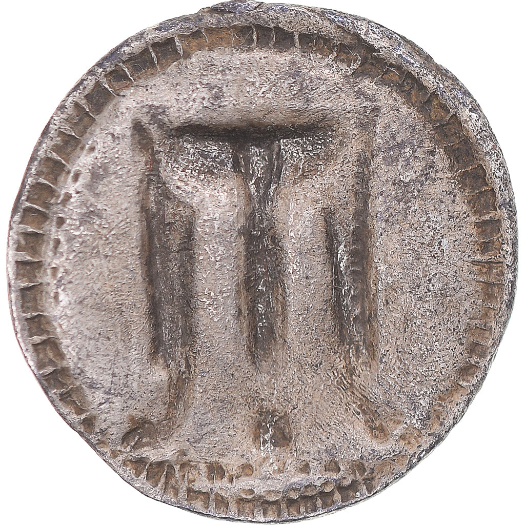 Coin, Bruttium, Tetrobol, ca. 530-500 BC, Kroton, Very rare, EF(40-45), Silver