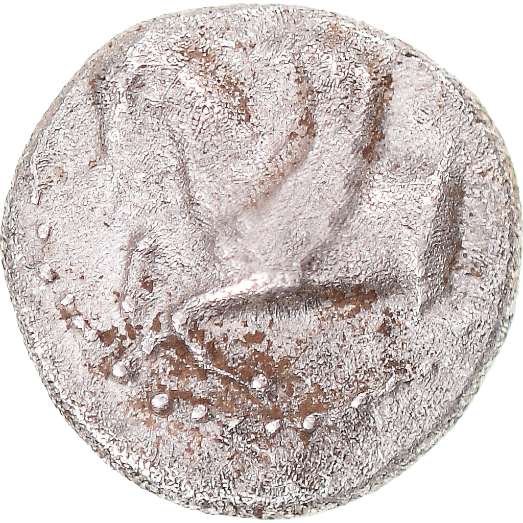 Moeda, Cilícia, Hemiobol, ca. 380-330 BC, Kelenderis, EF(40-45), Prata