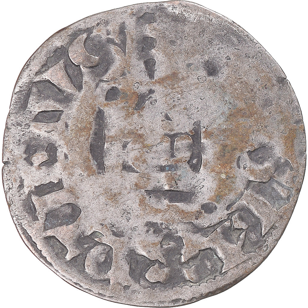 Moeda, França, Philip II, Denier, 1180-1223, Saint-Martin de Tours, VF(20-25)