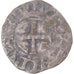 Moneta, Francia, Philip II, Denier, 1180-1223, Saint-Martin de Tours, MB+