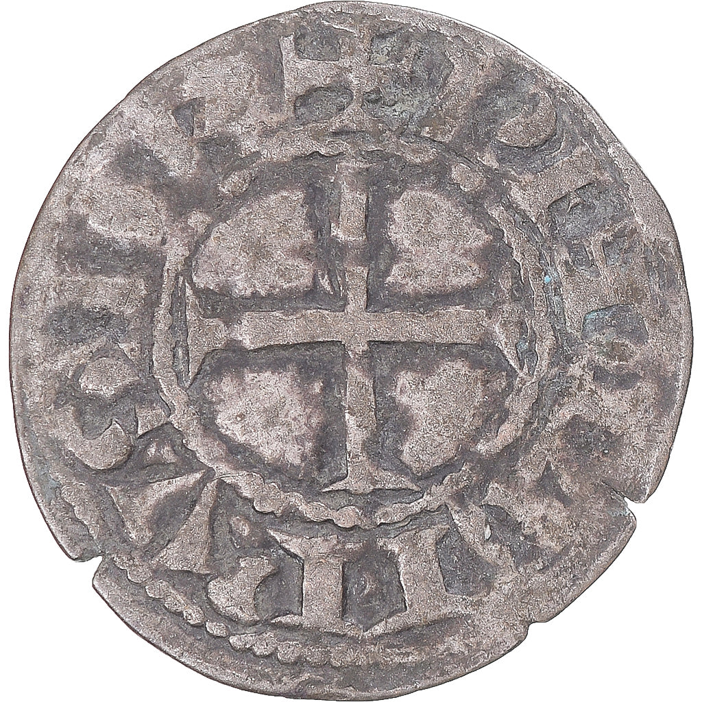 Coin, France, Philip II, Denier, 1180-1223, Saint-Martin de Tours, EF(40-45)