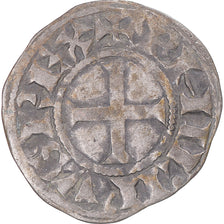 Moneda, Francia, Philip II, Denier, 1180-1223, Saint-Martin de Tours, MBC