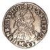 FRANCE, Teston, 1576, Toulouse, AU(50-53), Silver, Duplessy #1126, 9.30