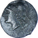 Monnaie, Bruttium, Æ, ca. 280-272 BC, Lokroi Epizephyrioi, TTB+, Bronze, HN