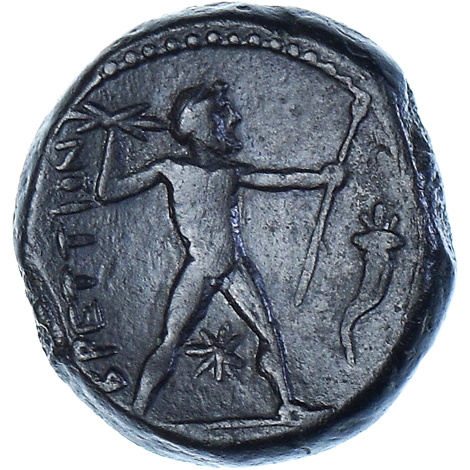 Munten, Bruttium, Æ, ca. 216-214 BC, ZF+, Bronzen, SNG-Cop:1681