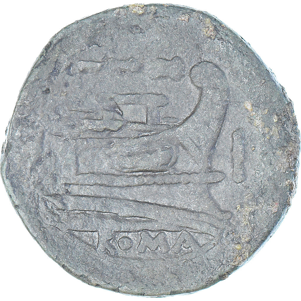 Coin, Anonymous, As, ca. 218-202 BC, South East Italy, VF(30-35), Bronze