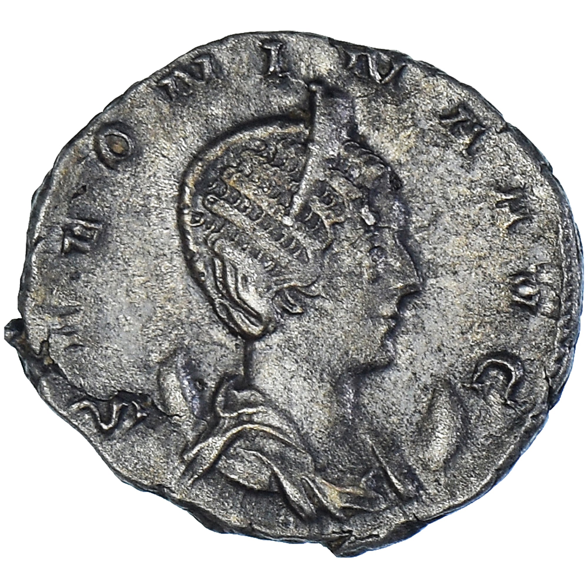 Moneta, Salonina, Antoninianus, 258, Lugdunum, BB+, Biglione, RIC:5