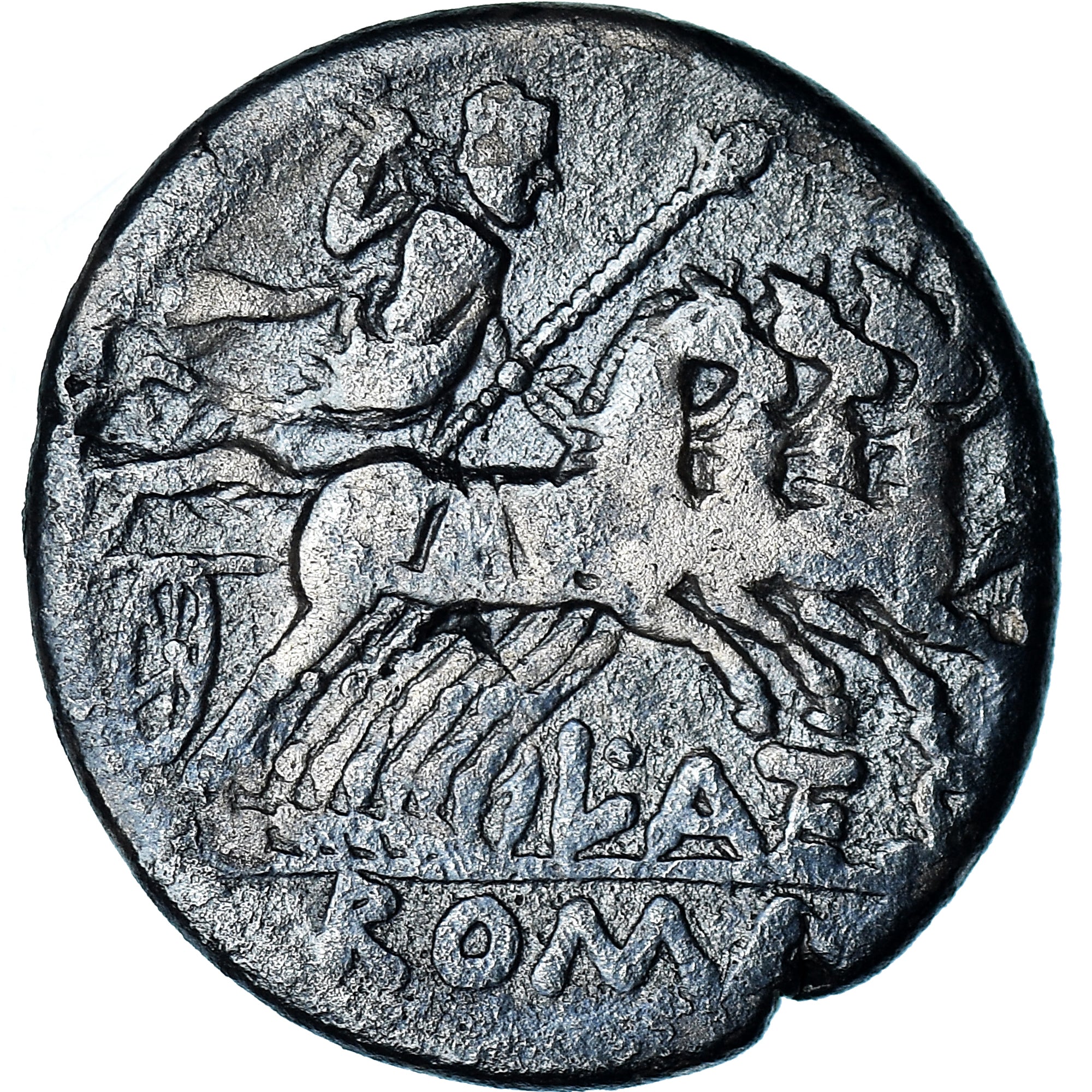 Moneta, Antestia, Denarius, 136 BC, Rome, MB+, Argento, Crawford:238/1