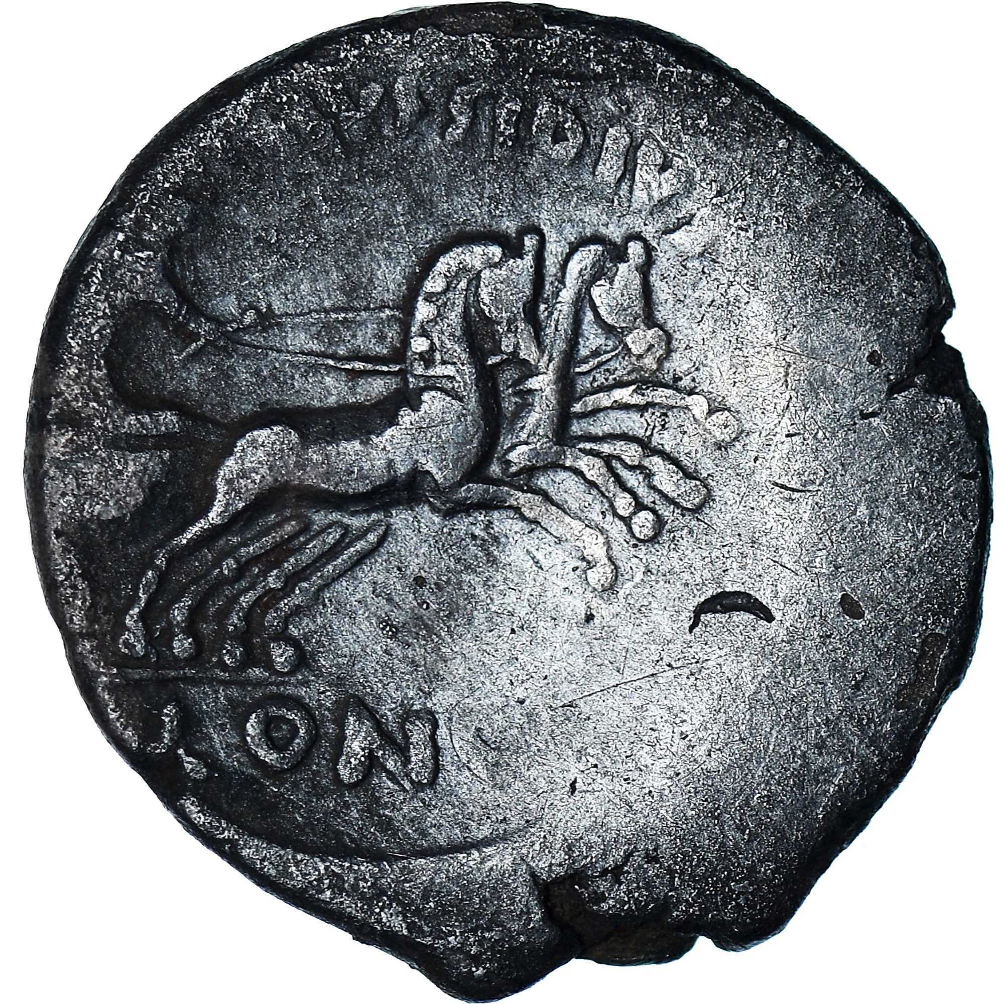 Coin, Mussidia, Denarius, 46 BC, Rome, VF(30-35), Silver, Crawford:464/4