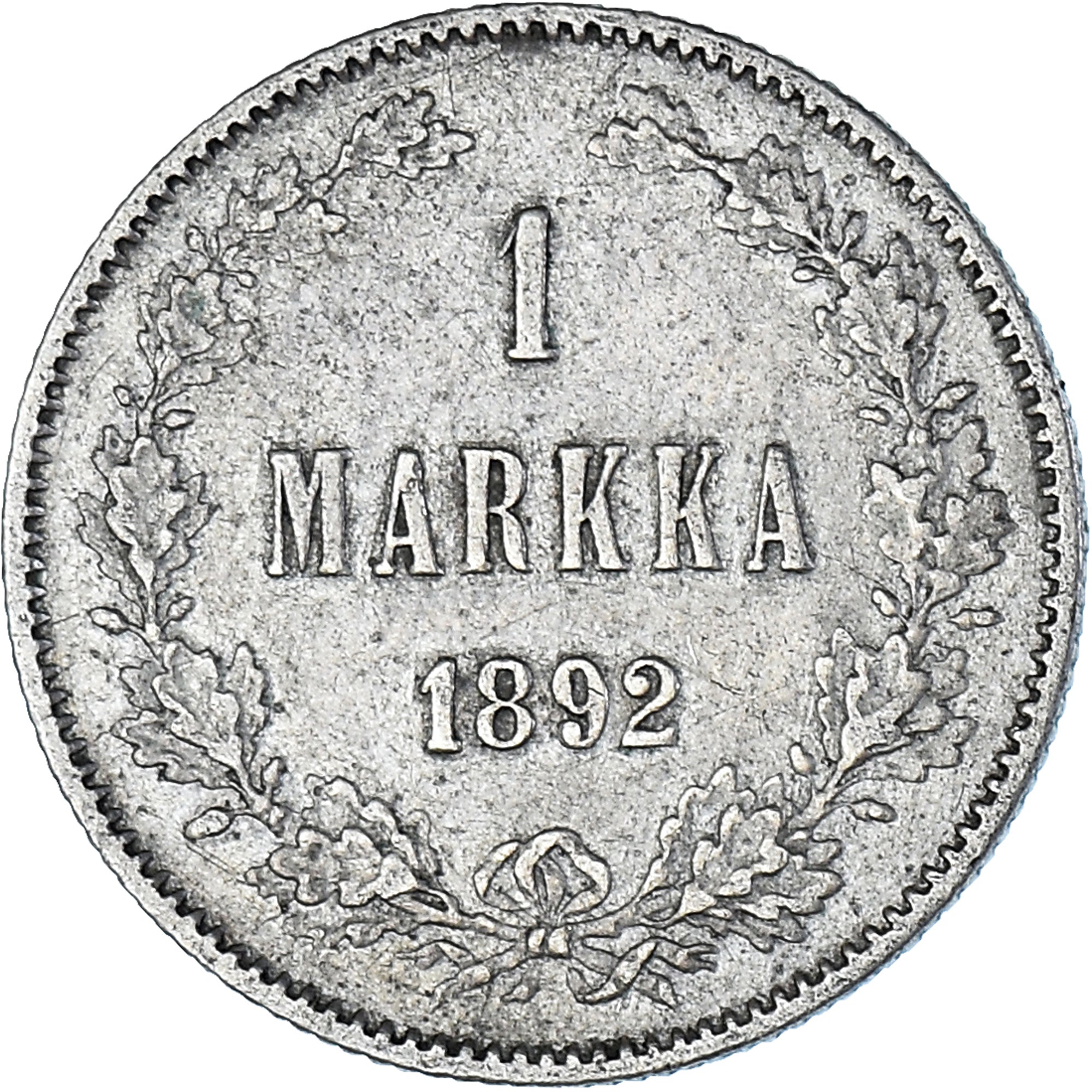 Coin, Finland, Alexander III, Markka, 1892, Helsinki, EF(40-45), Silver, KM:3.2