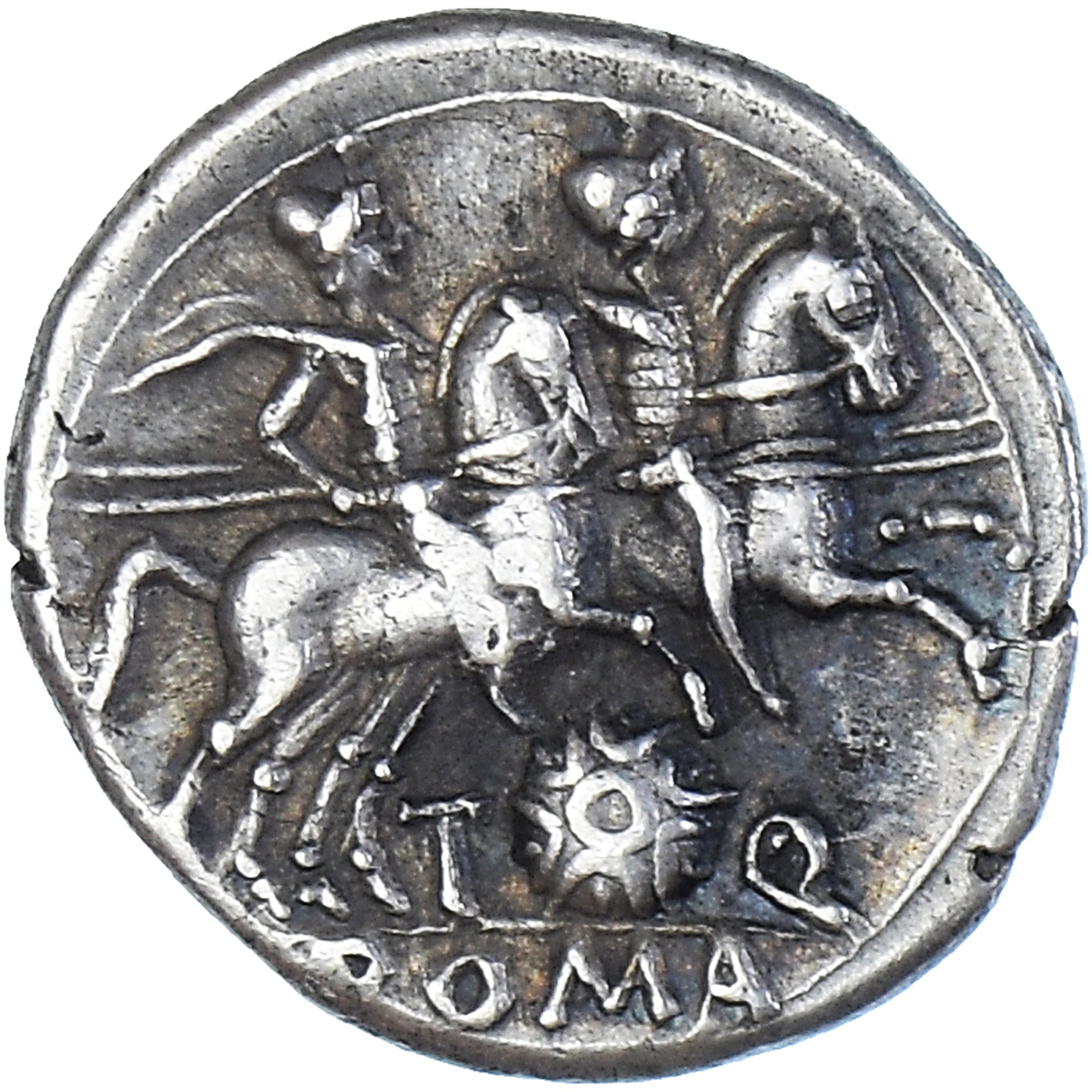 Coin, Quinctia, Denarius, 126 BC, Rome, AU(50-53), Silver, Crawford:267/1
