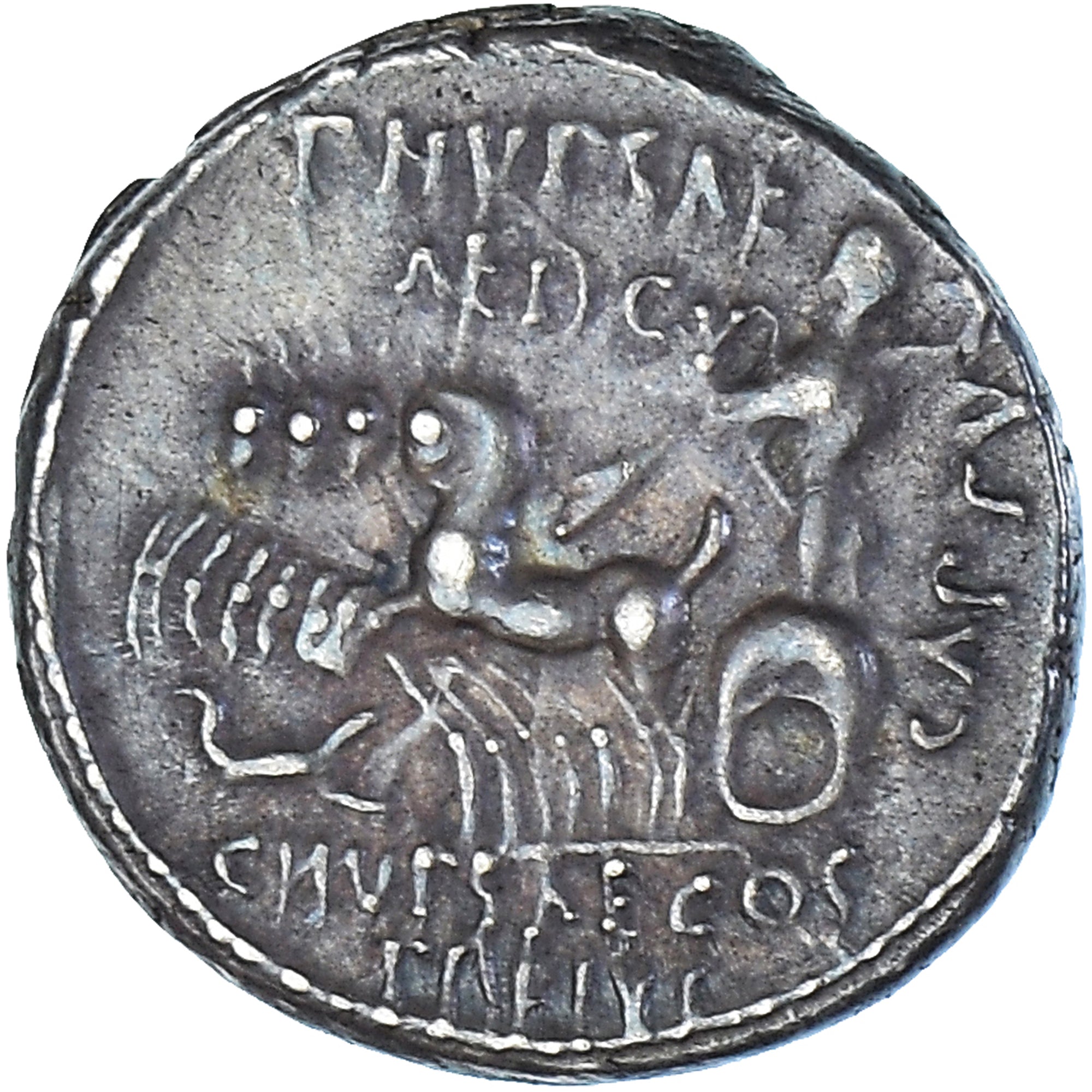 Moneta, Aemilia, Denarius, 58 BC, Rome, BB+, Argento, Crawford:422/1b