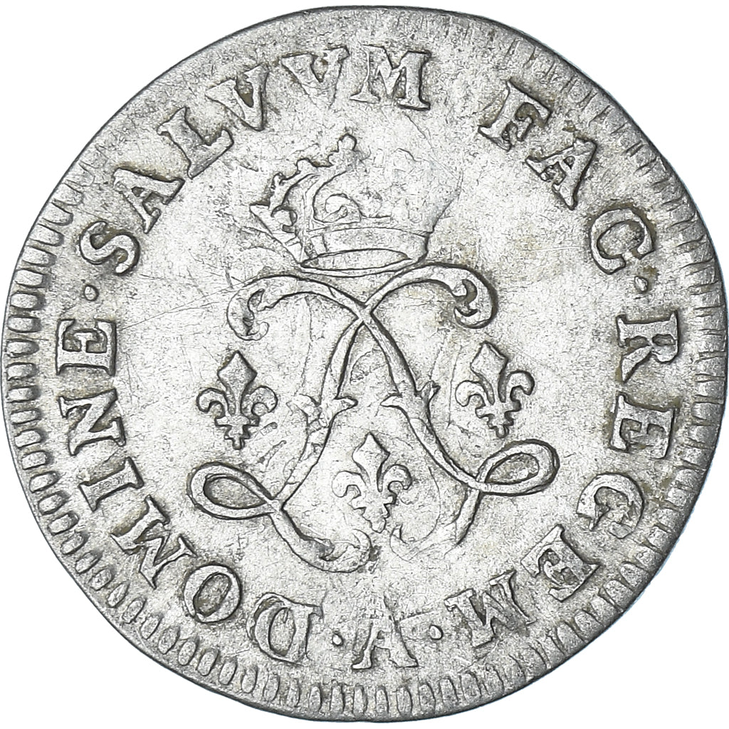 Moneta, Francia, Louis XIV, 4 Sols aux 2 L, 1691, Paris, réformé, BB+