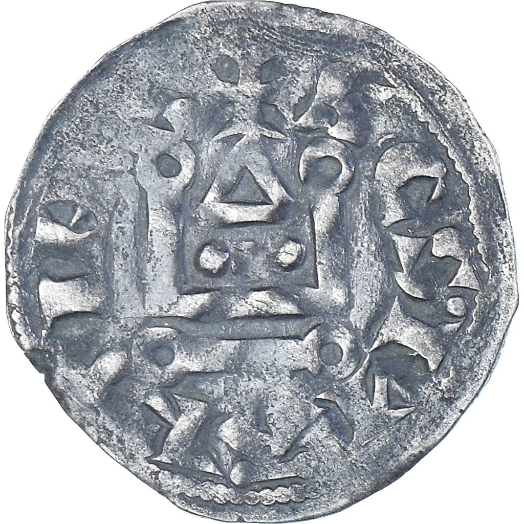 Coin, France, Philip II, Denier, 1180-1223, Saint-Martin de Tours, EF(40-45)