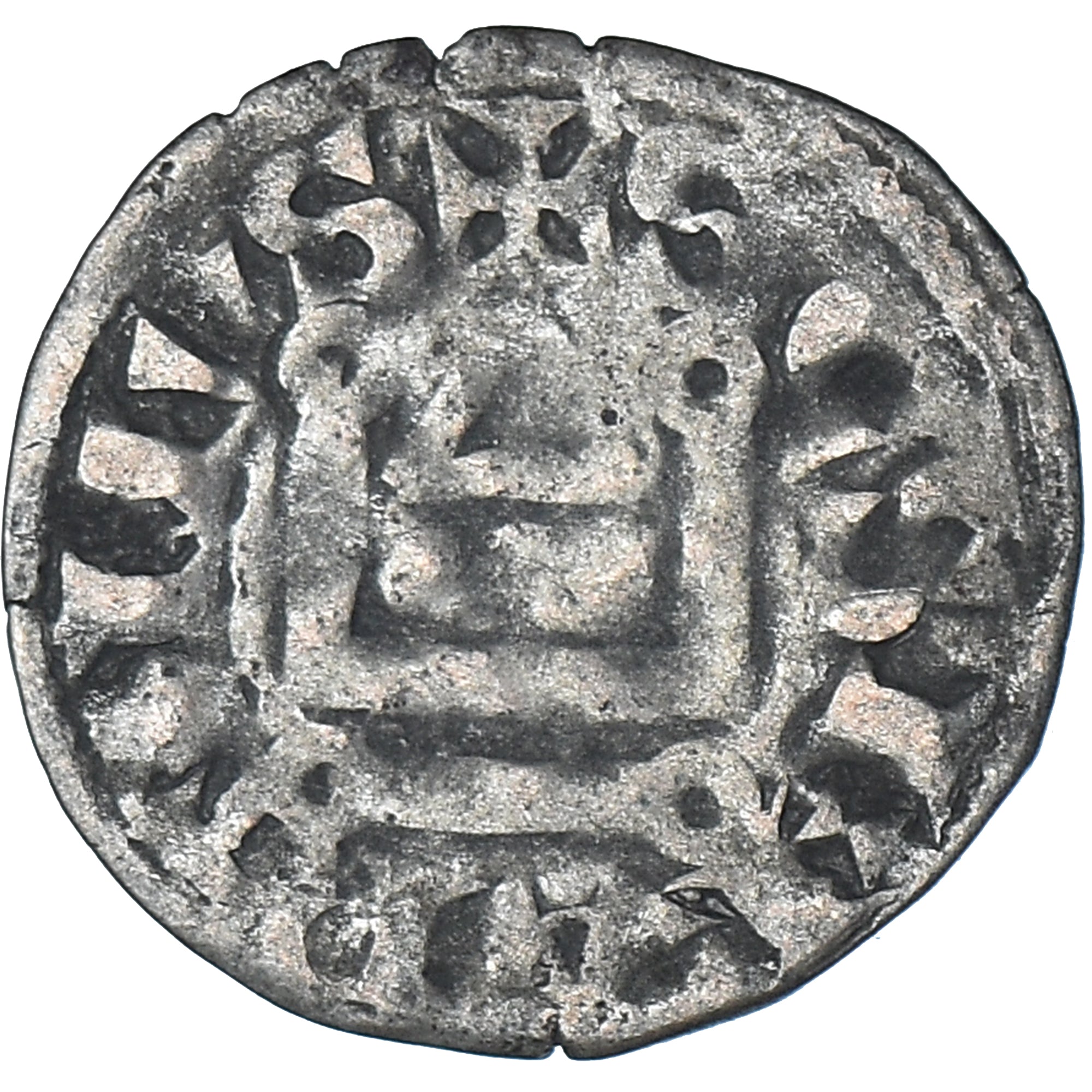 Moneda, Francia, Philip II, Denier, 1180-1223, Saint-Martin de Tours, BC+