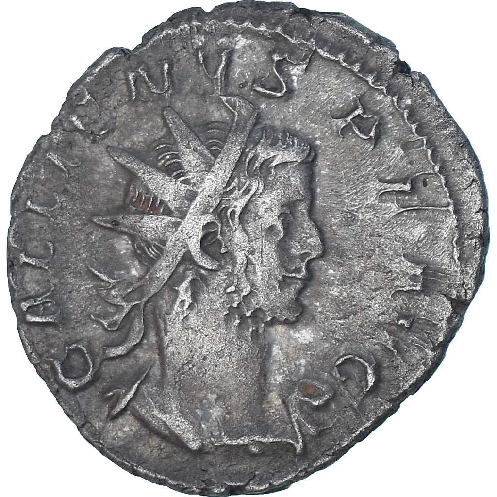Moneda, Gallienus, Antoninianus, 258-259, Lugdunum, MBC, Vellón, RIC:44