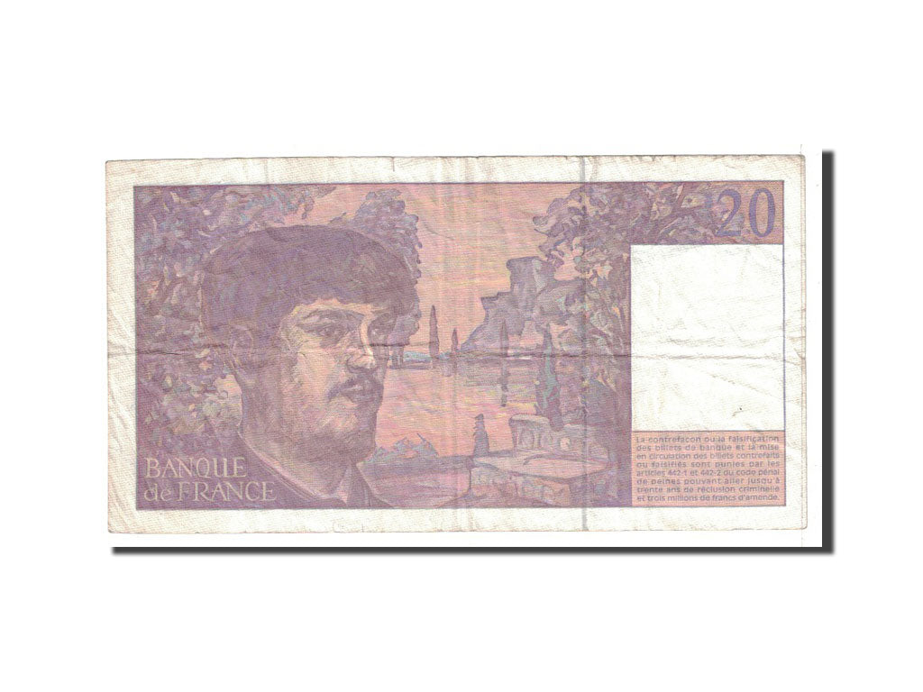 France, 20 Francs, 1997, KM:151c, Undated, EF(40-45), Fayette:66 ter.2