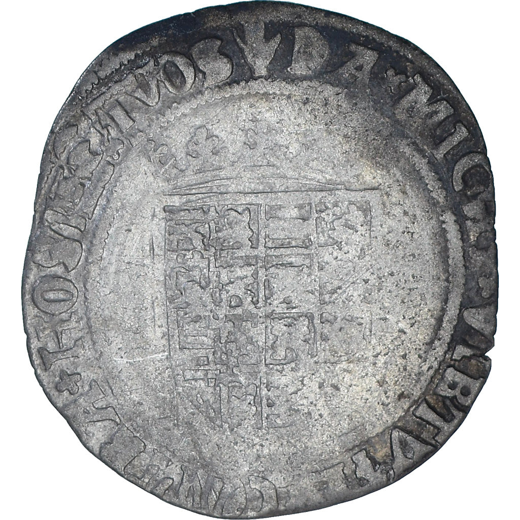 Coin, Belgium, BRABANT, Charles Quint, 1/2 Réal, Antwerp, VF(30-35), Billon