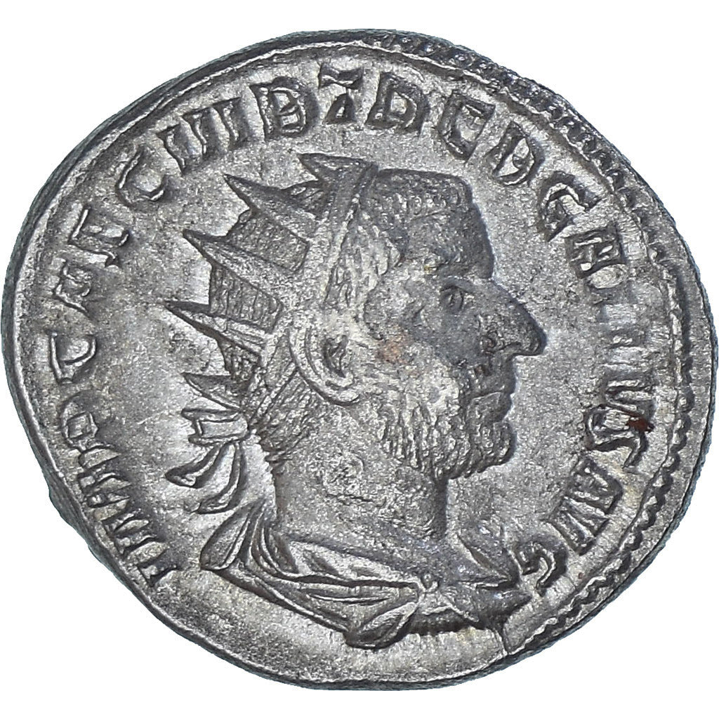 Moeda, Trebonianus Gallus, Antoninianus, 251-253, Rome, AU(50-53), Lingote