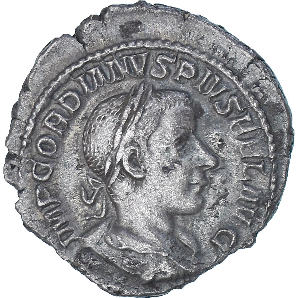 Moneda, Gordian III, Denarius, 241, Rome, MBC+, Vellón, RIC:130