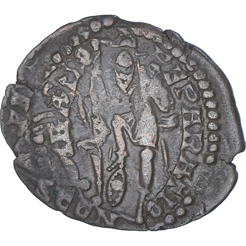 Coin, Constantius II, Follis, 337-361, Arles, Tréflée, VF(30-35), Bronze