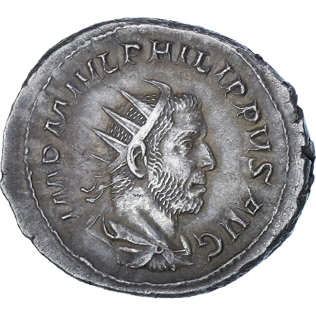 Münze, Philip I, Antoninianus, 244-247, Rome, VZ, Billon, RIC:27