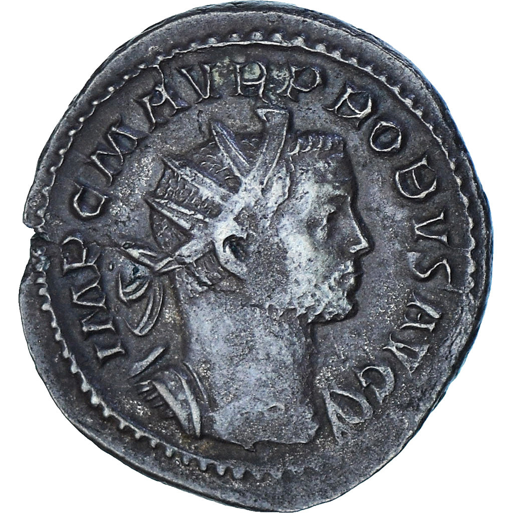 Moeda, Probus, Aurelianus, 276-282, Lugdunum, AU(50-53), Lingote, RIC:42