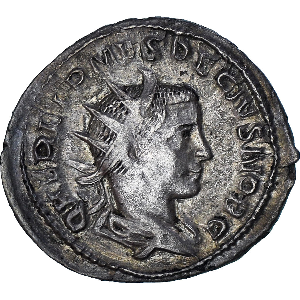 Coin, Herennius Etruscus, Antoninianus, 250-251, Rome, EF(40-45), Billon