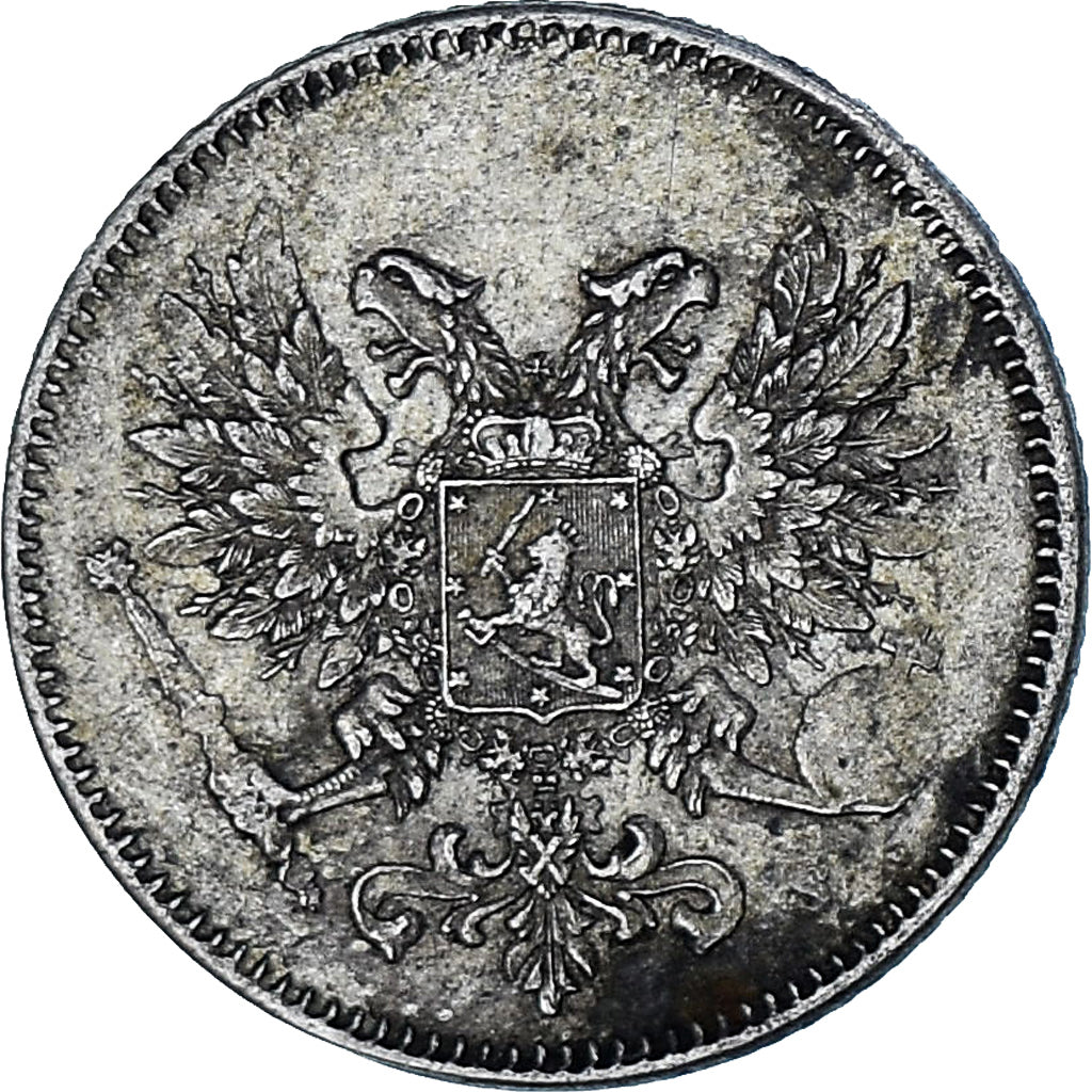 Munten, Finland, 25 Penniä, 1917, Helsinki, PR, Zilver, KM:19
