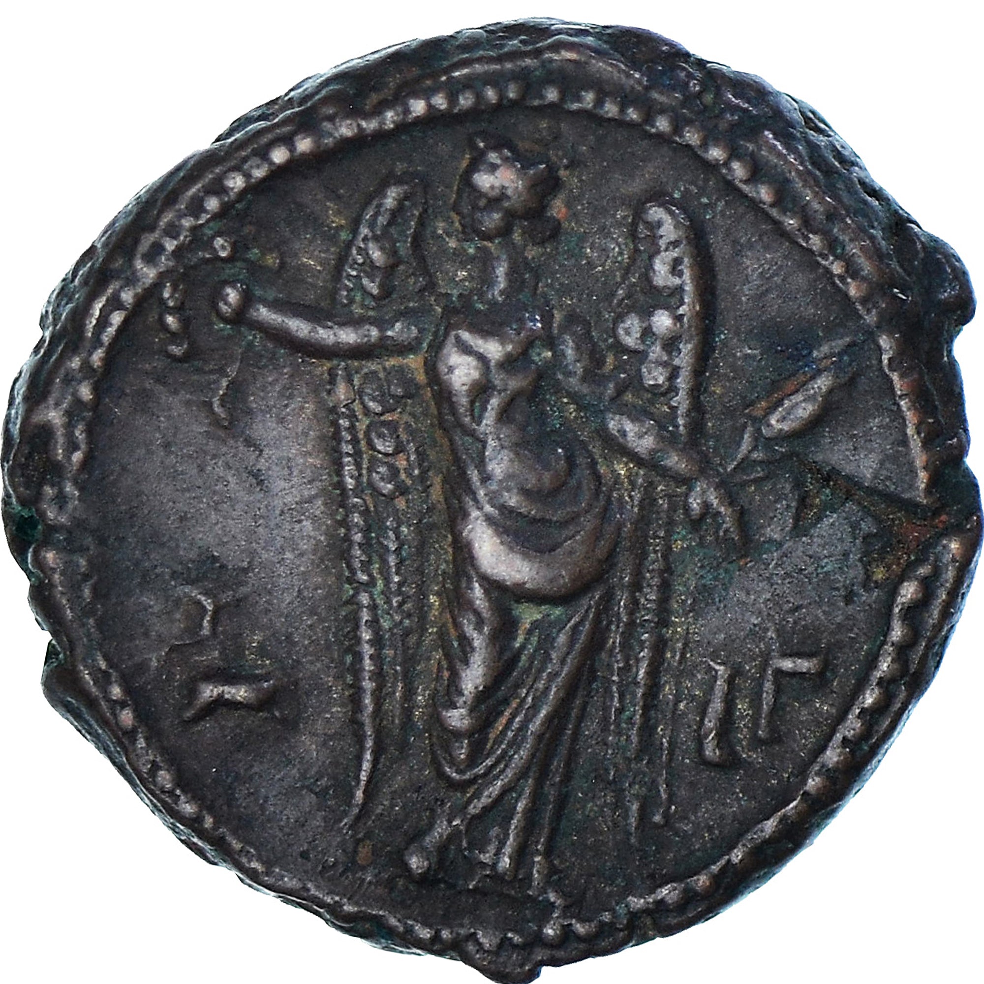 Monnaie, Égypte, Gallien, Tétradrachme, 265-266, Alexandrie, TTB+, Billon