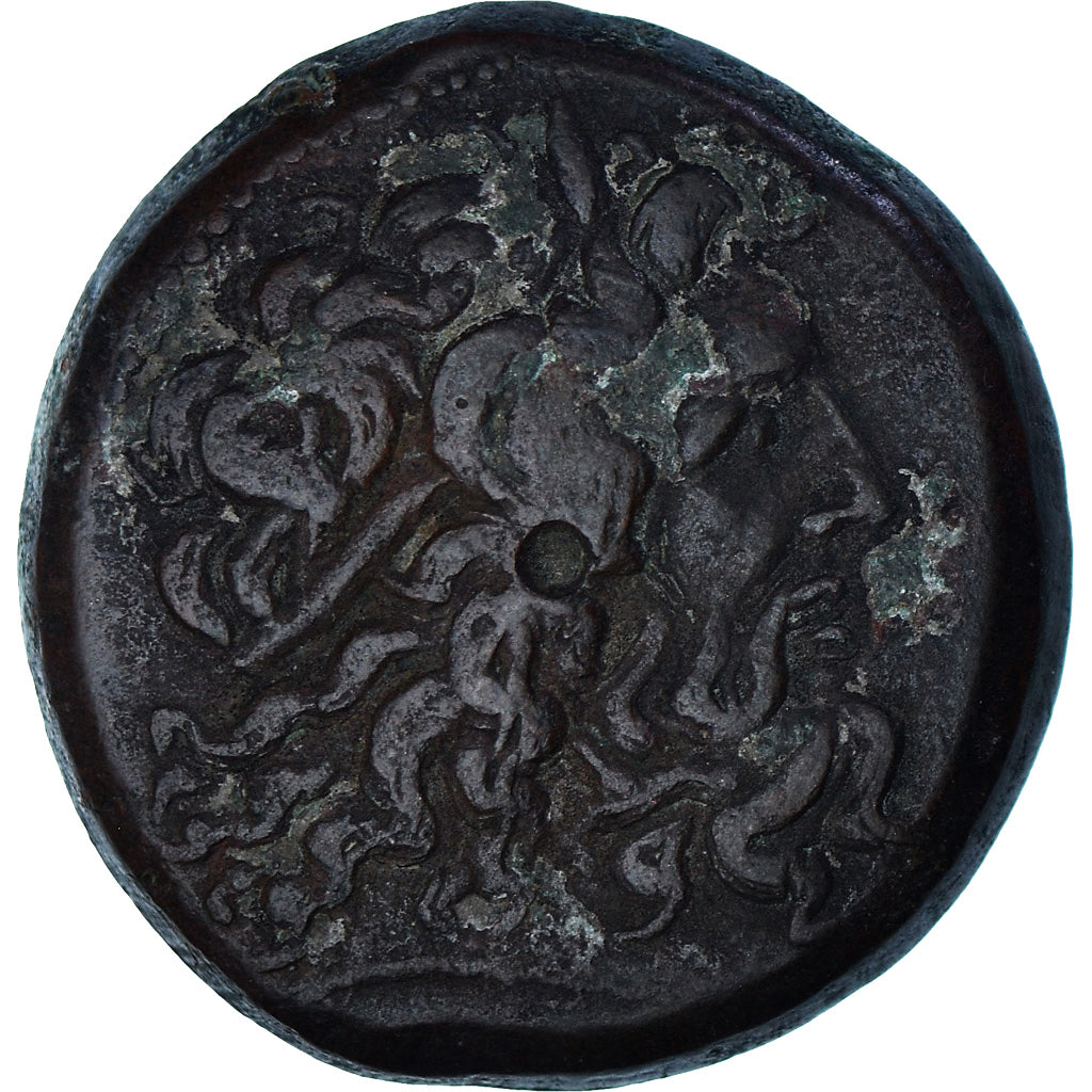 Monnaie, Égypte, Ptolémée IV, Triobole, 222-205/4 BC, Alexandrie, TB+, Bronze