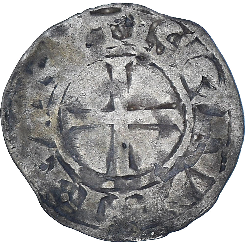 Monnaie, France, Bretagne, Guy de Thouars, Denier, 1202-1213, Nantes, TB+