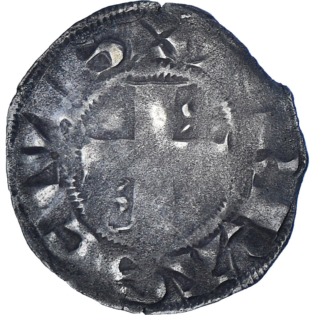 Monnaie, France, Philippe II, Denier, 1180-1223, Arras, TB, Billon, Duplessy:168