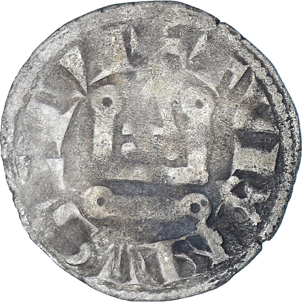 Monnaie, France, Philippe II, Denier, 1180-1223, Tours, TTB, Argent