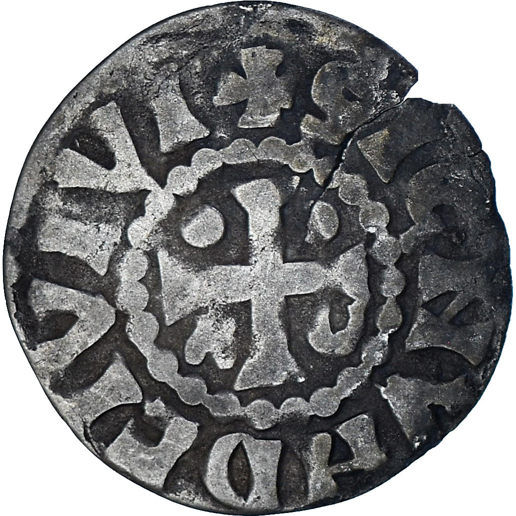 Moneta, Francia, Maine, Herbert I, Denier, ND (1015-1246), Le Mans, BB