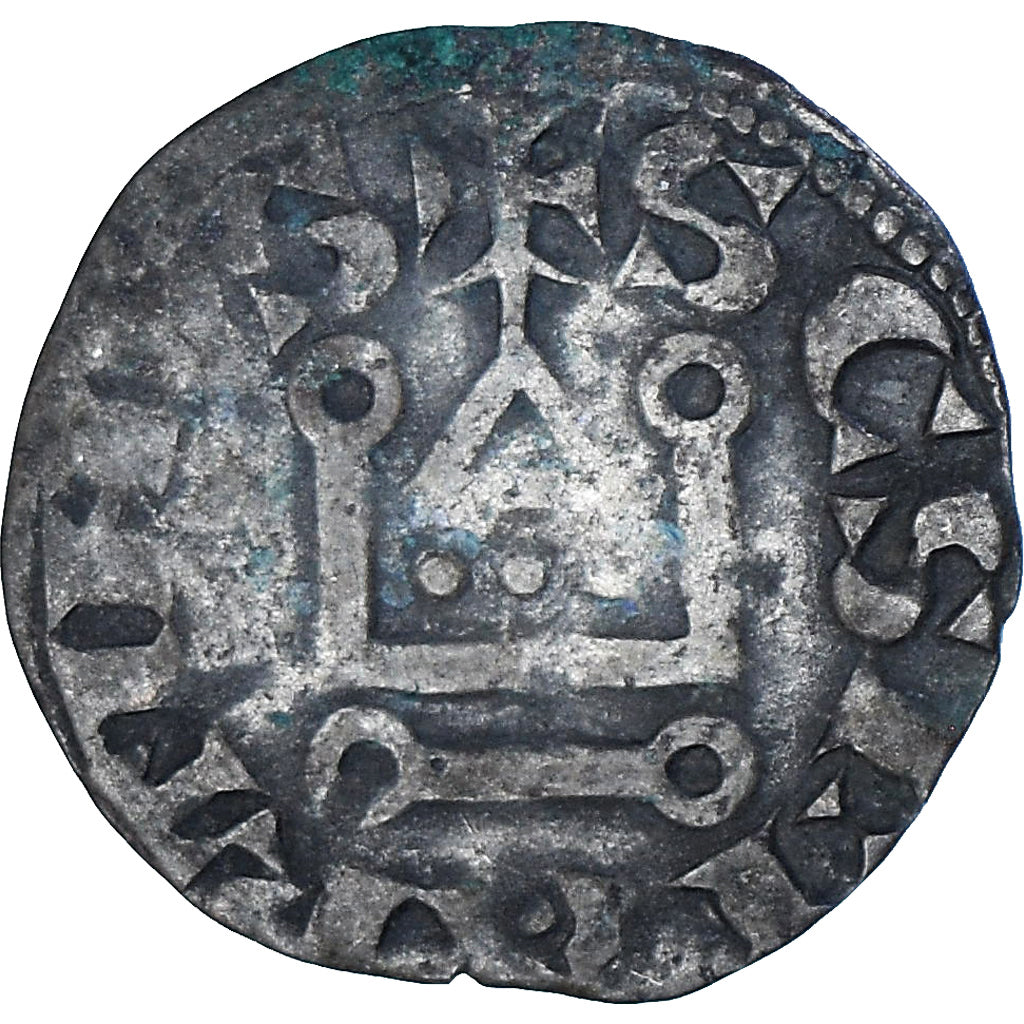 Monnaie, France, Philippe II, Denier, 1180-1223, Saint-Martin de Tours, TTB