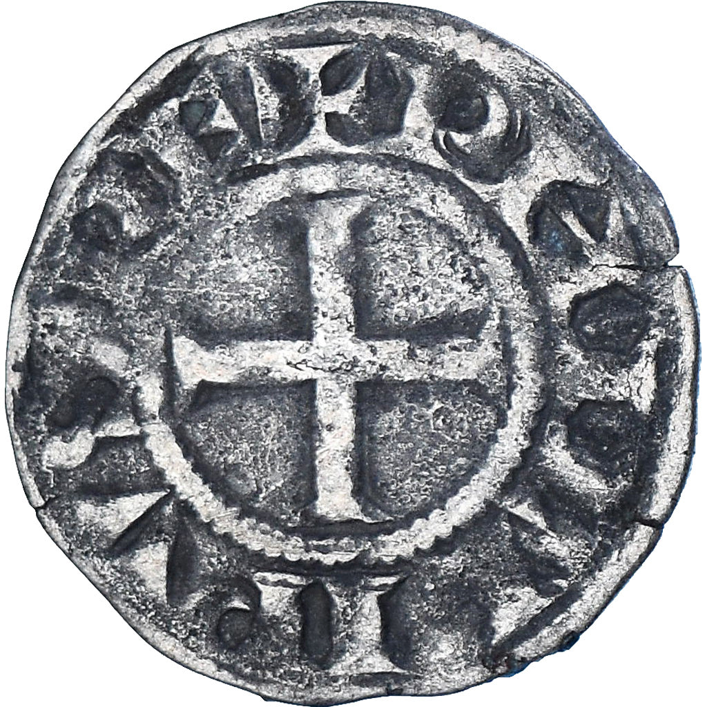 Coin, France, Philip II, Denier, 1180-1223, Saint-Martin de Tours, EF(40-45)