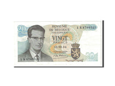 Banknote, Belgium, 20 Francs, 1964, 1964-06-15, KM:138, AU(50-53)