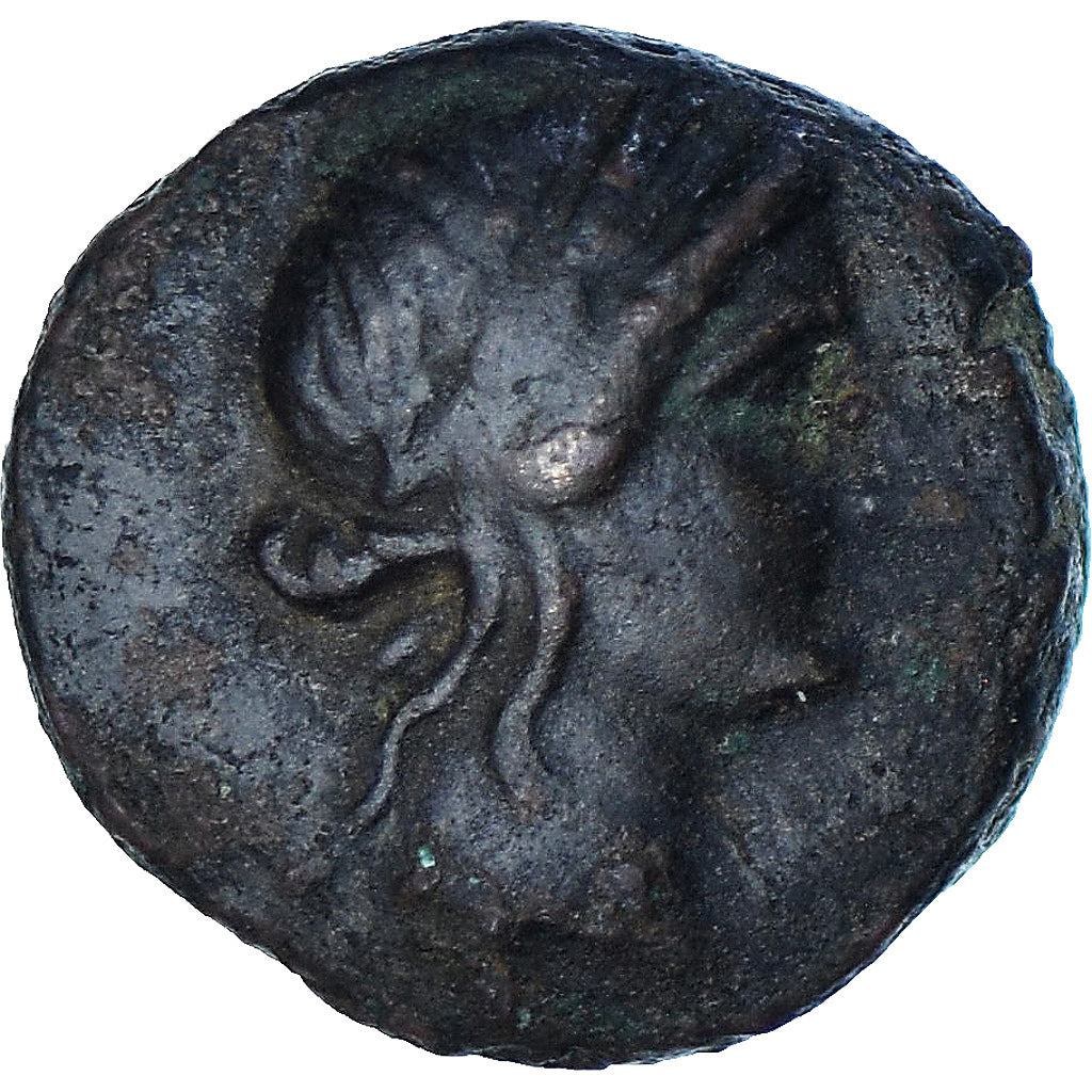 Monnaie, Lesbos, Æ, ca. 250-150 BC, Mytilene, TTB, Bronze