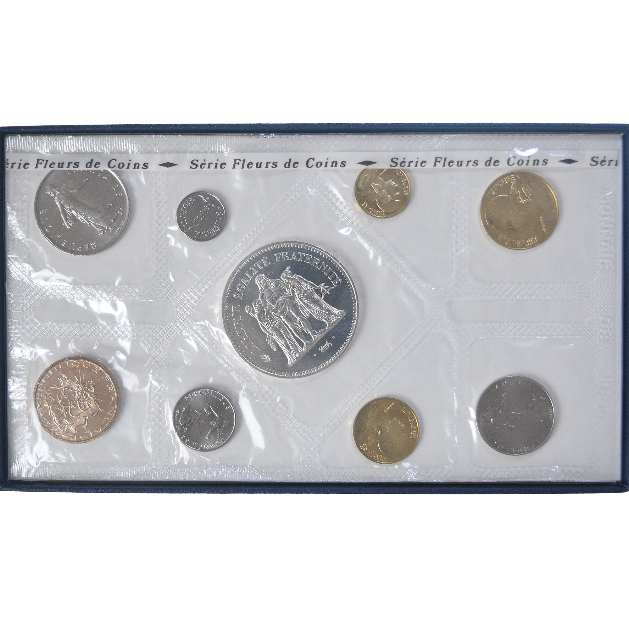 Moneta, Francia, Coffret 1 c. à 50 frs., 1974, Monnaie de Paris, FDC, FDC, N.C.